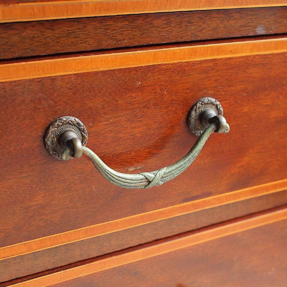 アンティーク ミラー付きチェスト 象嵌細工 ZR24025