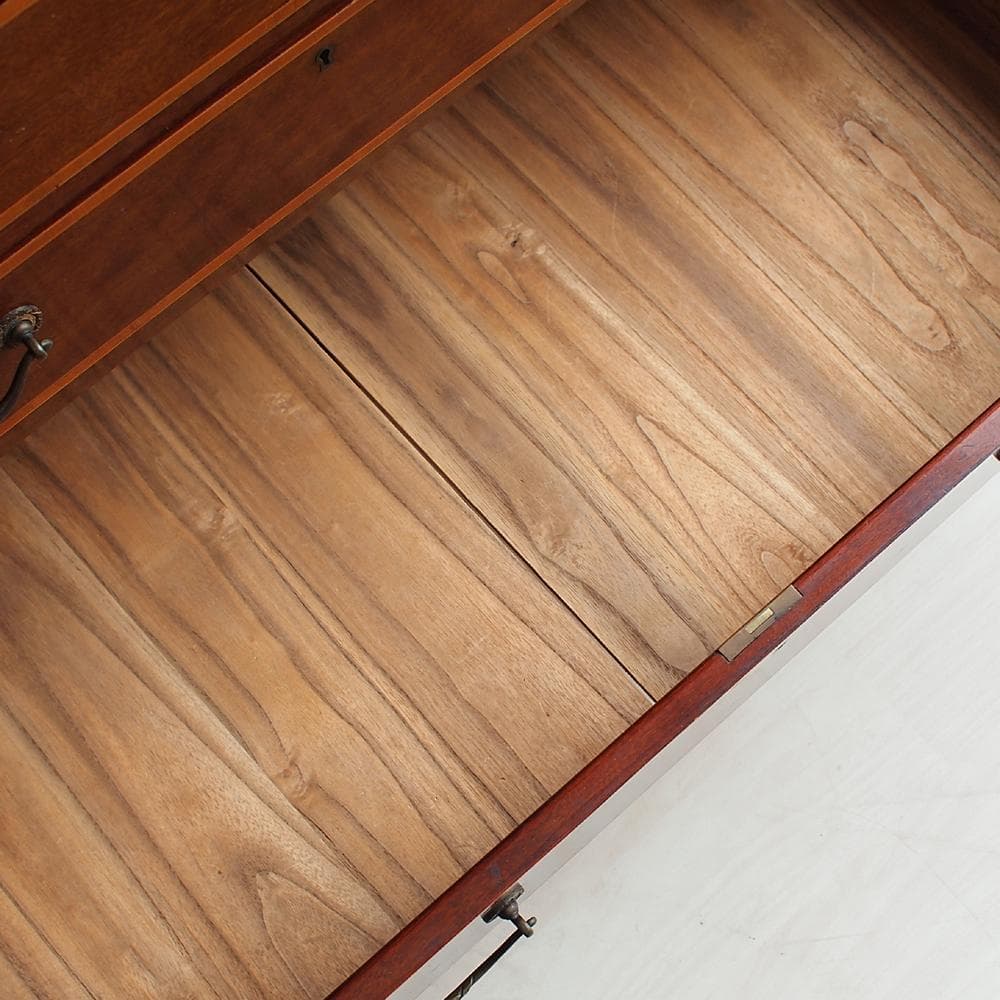 アンティーク ミラー付きチェスト 象嵌細工 ZR24025