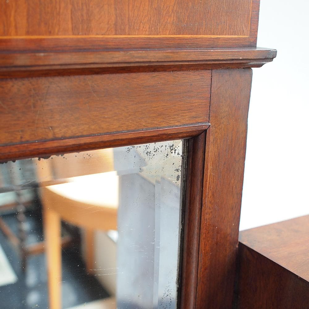 アンティーク ミラー付きチェスト 象嵌細工 ZR24025