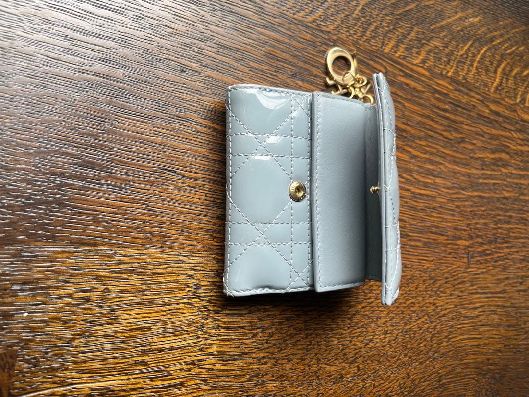 Christian Dior 三つ折り財布 グレー