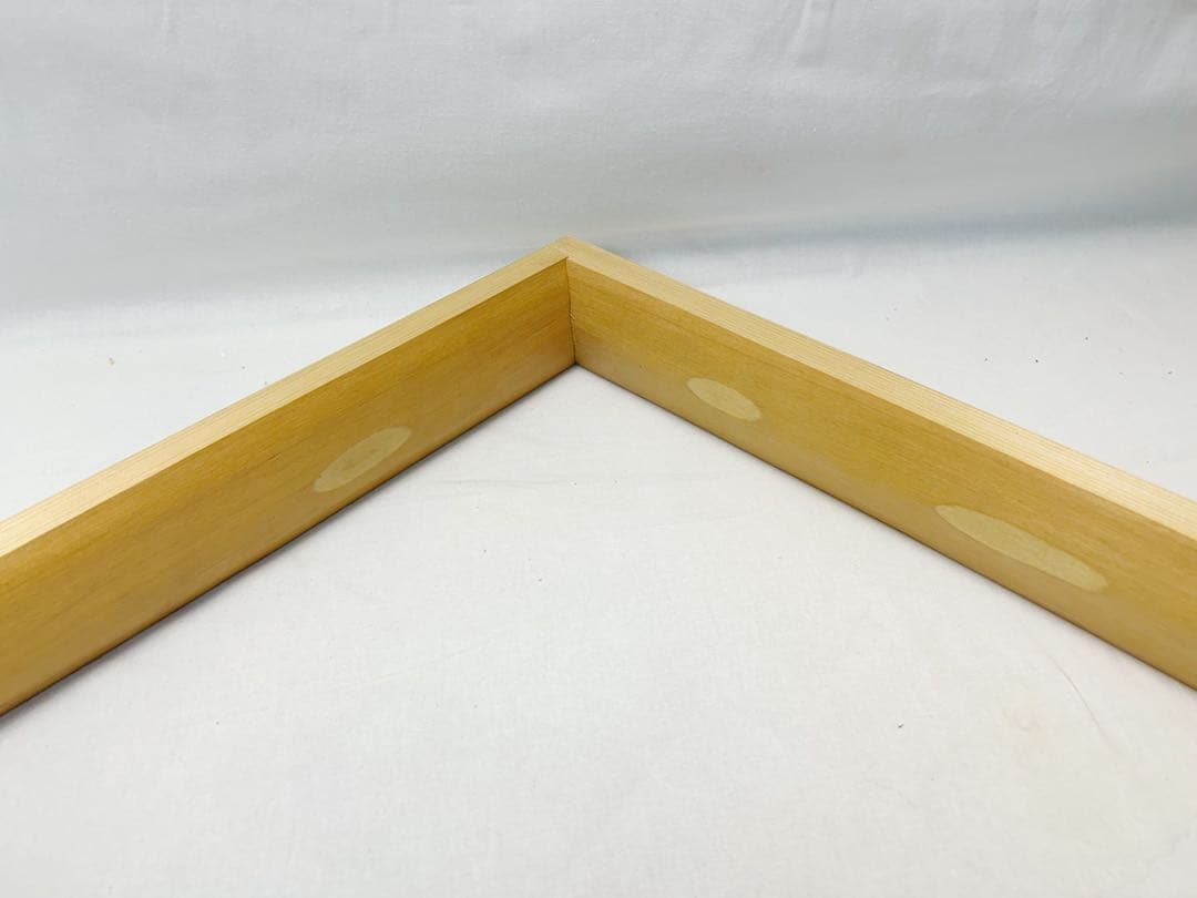 ほぼ未使用 茶道具 北山杉材 大炉炉縁 素地材 紙箱