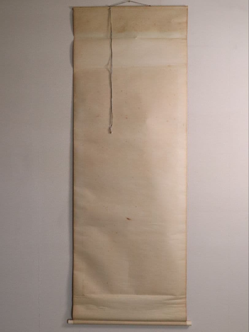 【模写】三行書 儒者 竹塢先生 紙本 掛軸 雪堂識箱 幕末 三国 MA437