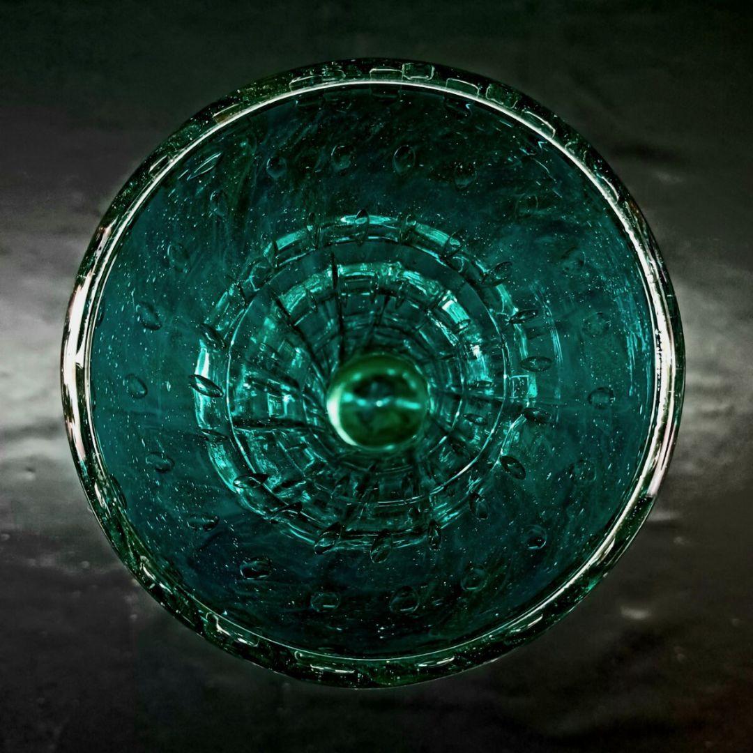 MURANO ムラノ 金彩 エメラルドグリーン ライオン モチーフ 装飾 花器