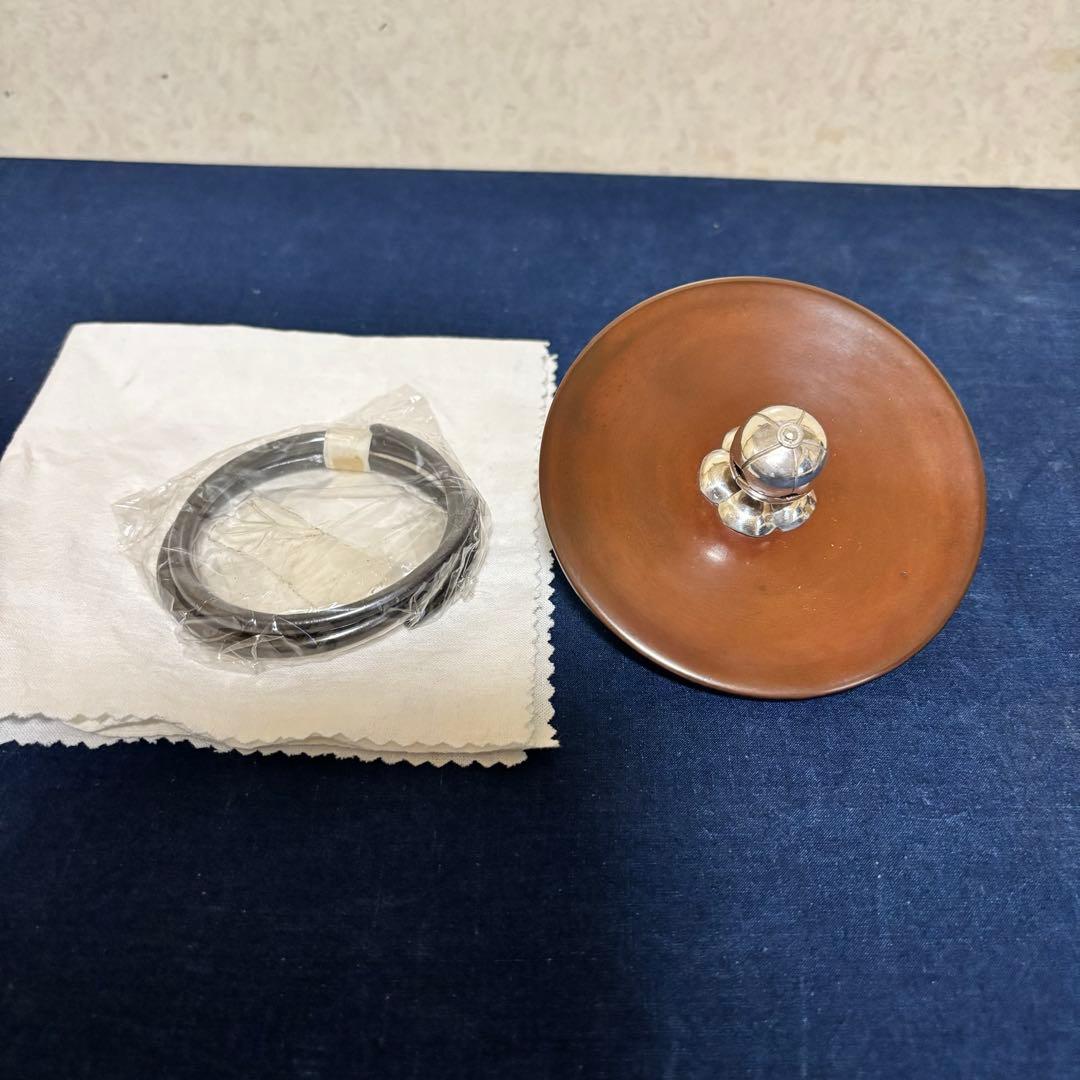 銀摘み 風炉 茶釜 電熱器 唐銅朝鮮風炉釜 野々田製電熱器 敷板 茶道具