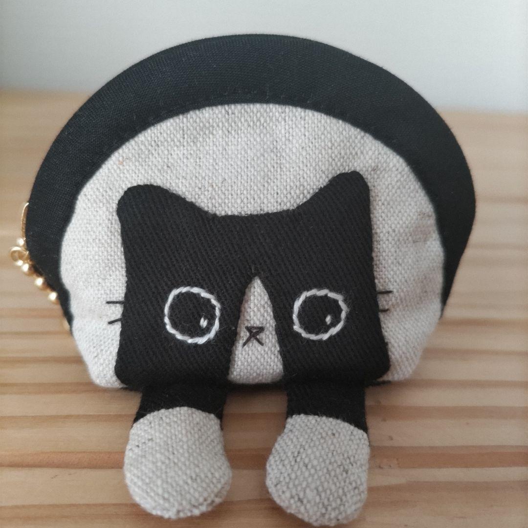 【ひめページ1】ミニミニポーチ☆黒猫、ハチワレ猫