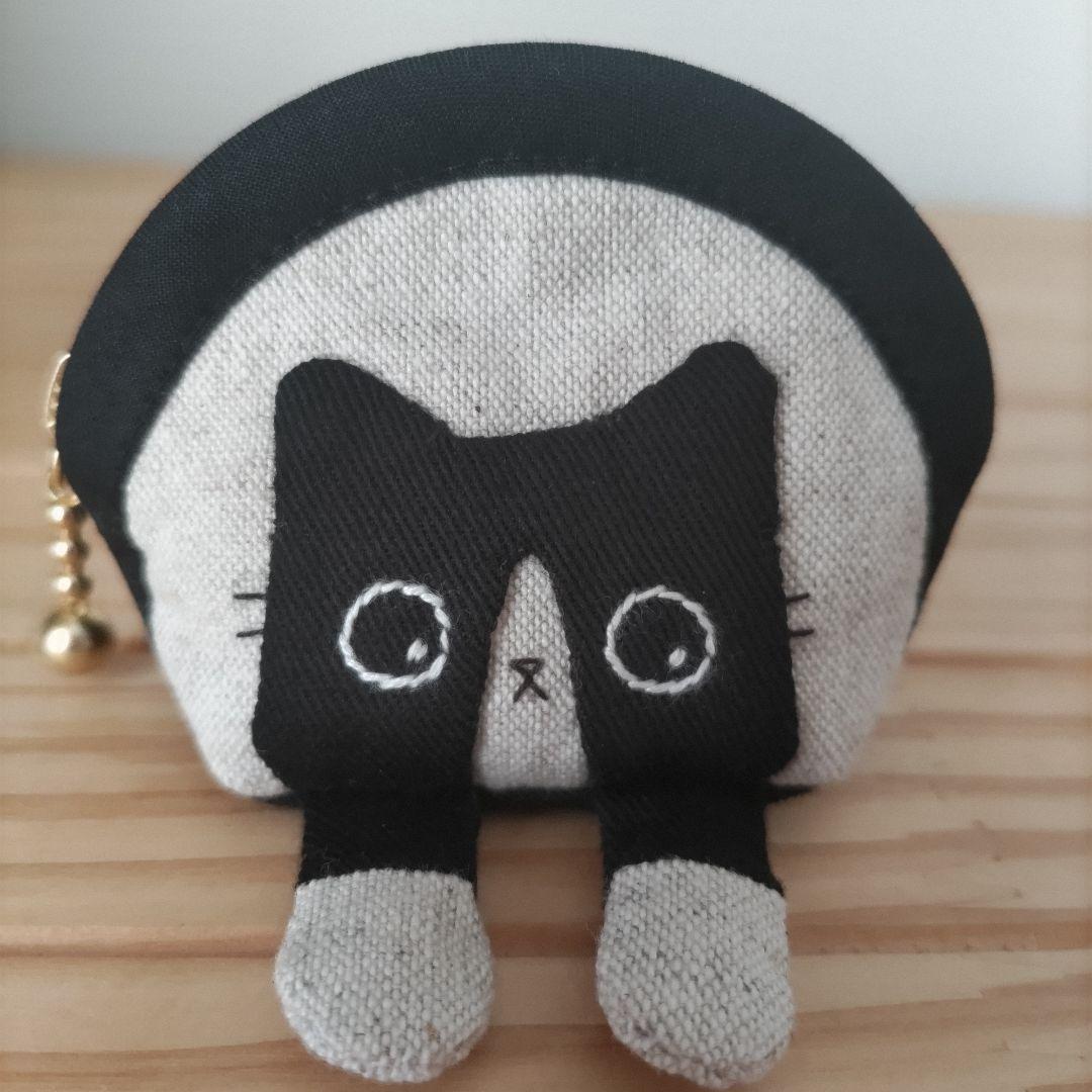 【ひめページ1】ミニミニポーチ☆黒猫、ハチワレ猫