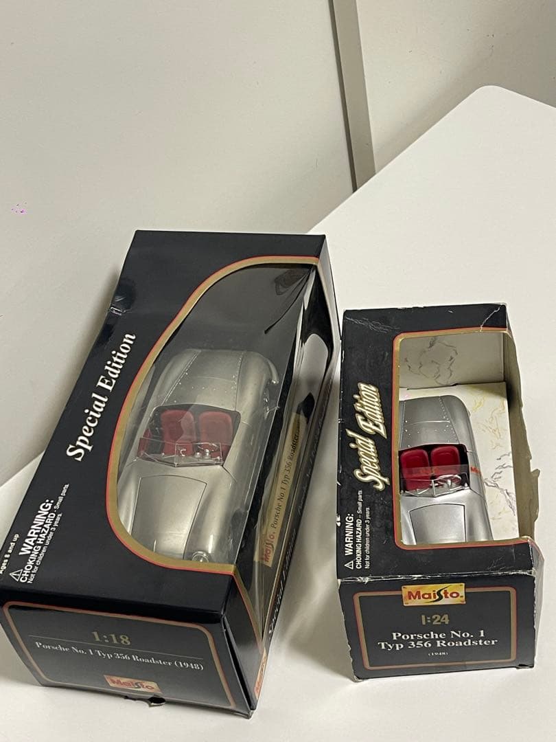 1/18 1/24 2個セット　Maisto ポルシェ356 ロードスター