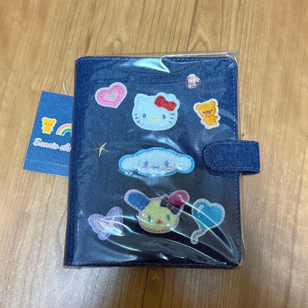 サンリオ　デニムワッペンデザイン　バインダー　シール帳