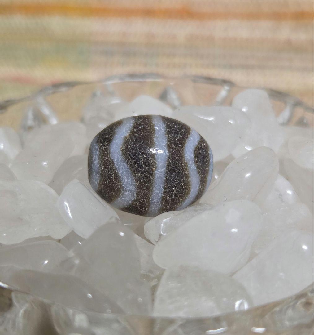 051　天珠　楕円形　水紋天珠　dzibeads！