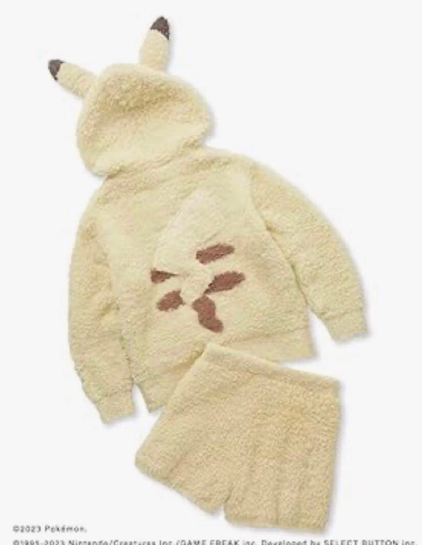 新品未開封　ジェラートピケ ピカチュウパーカ&ショートパンツセットキッズSサイズ