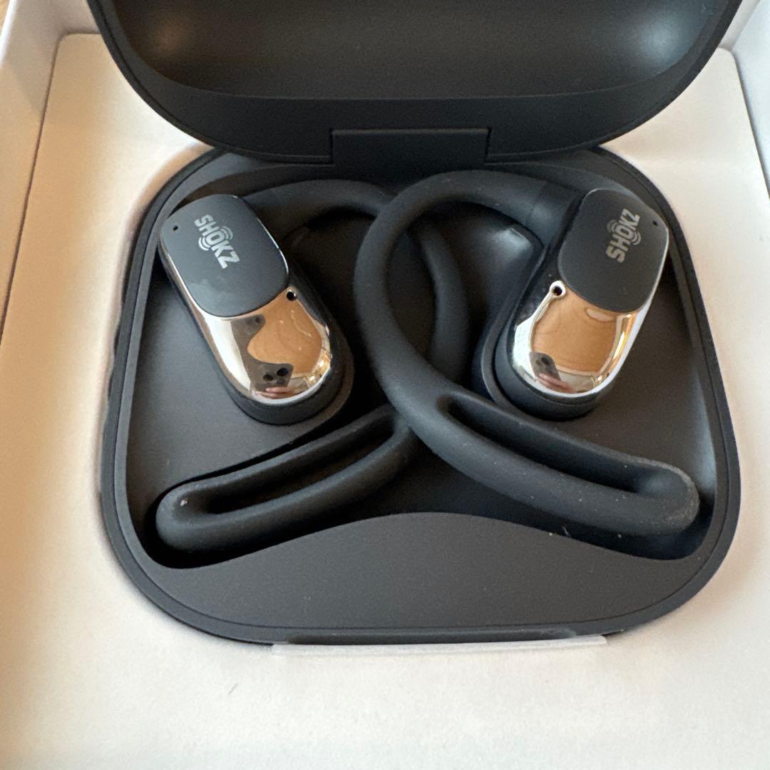 SHOKZ OPENFIT AIR ワイヤレスイヤホン ブラックほぼ新品