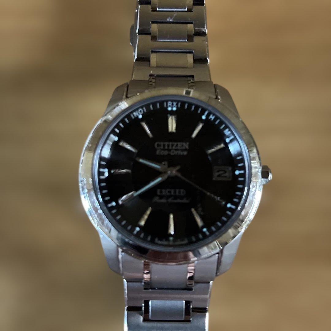 CITIZEN シチズン エクシード EXCEED チタン ソーラー電波腕時計