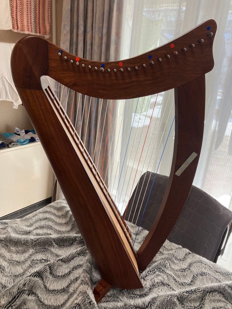 木製ハープ 本体 mid-East チェルシーハープ２２弦