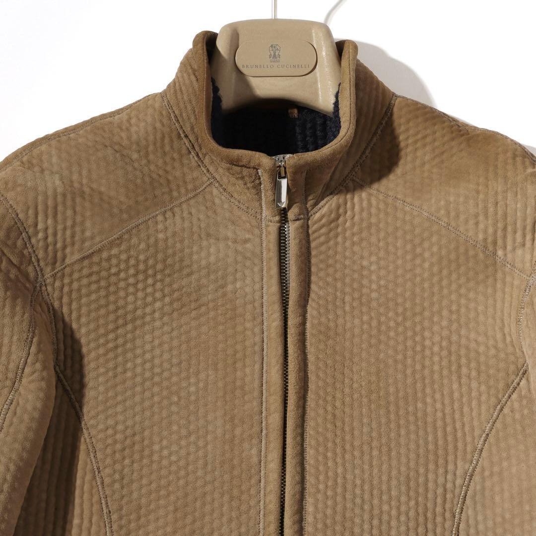 エンポリオ アルマーニ レザー ブルゾン ジャケット ライダース 44 S相当