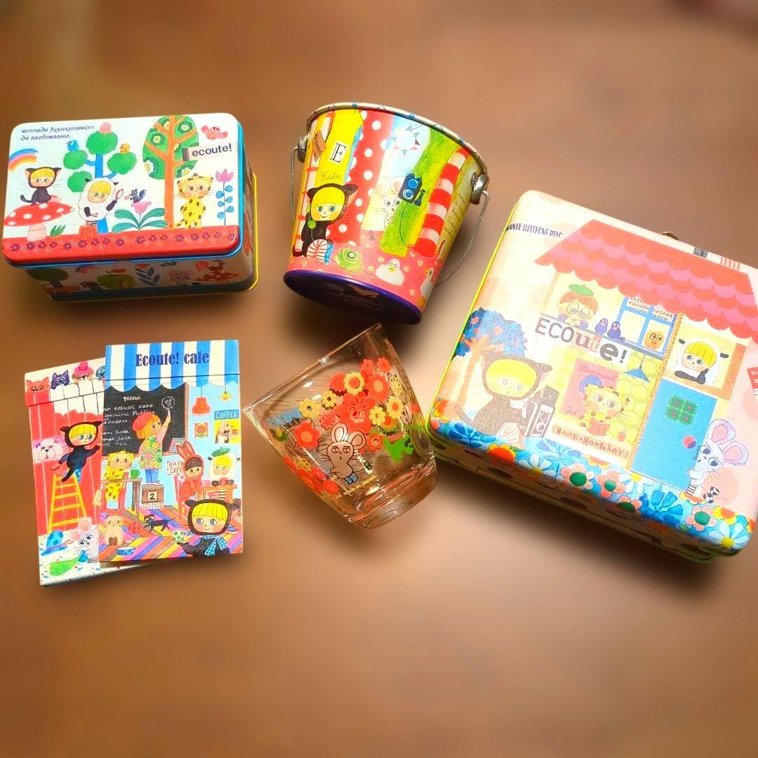 マリーニモンティーニ　エクート 色々、缶ケース、メモ帳、グラスセット