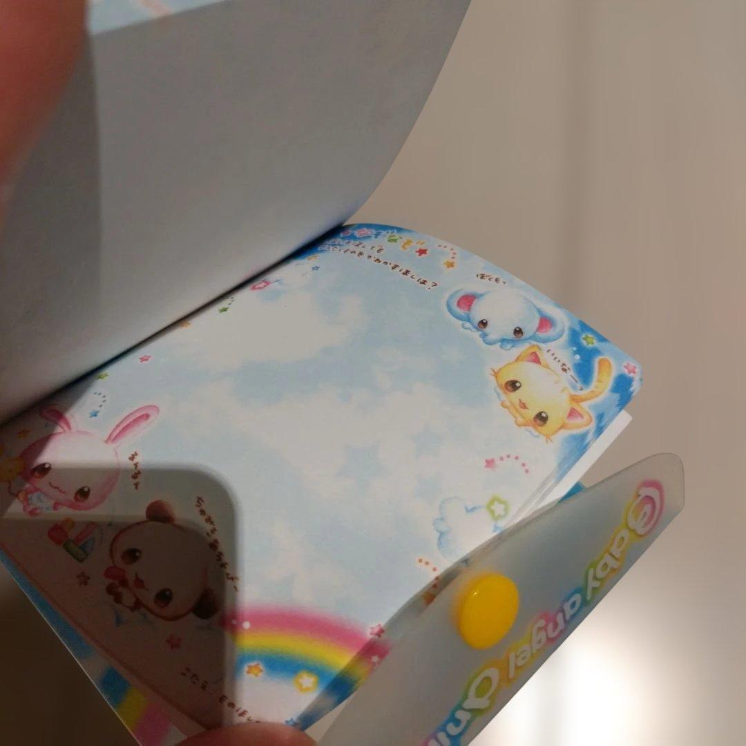 平成レトロ メモ帳 未使用 当時物 Baby angel animal レア