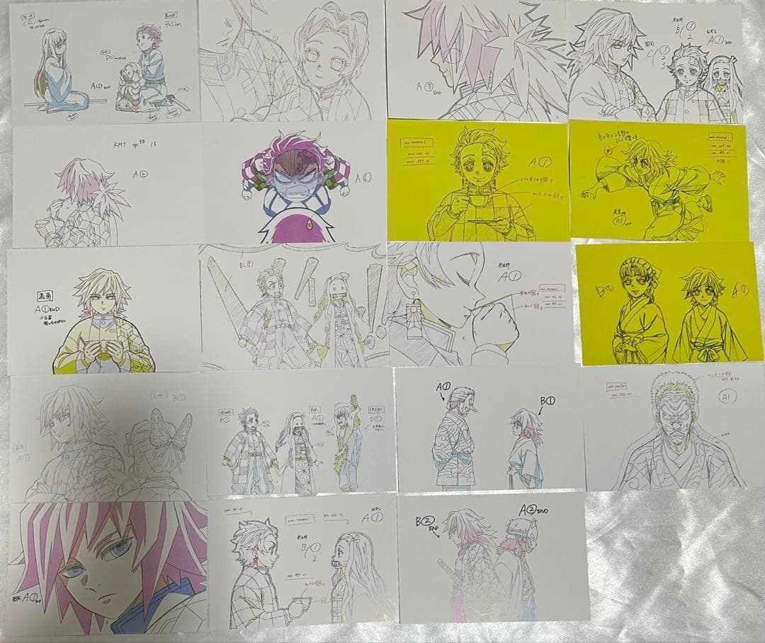 鬼滅の刃 原画ポストカード 竈門炭治郎 義勇 無一郎