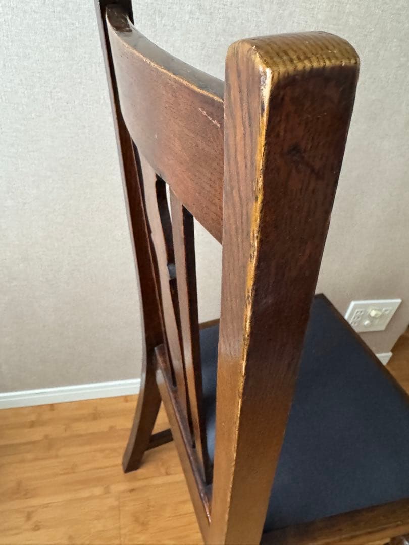 ロイズアンティークス購入　イギリスアンティーク　ダイニングチェア1脚