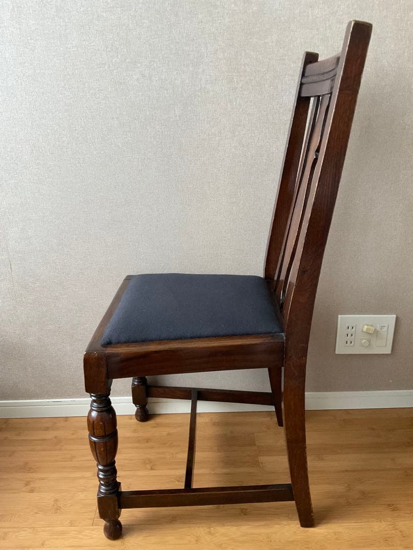 ロイズアンティークス購入　イギリスアンティーク　ダイニングチェア1脚