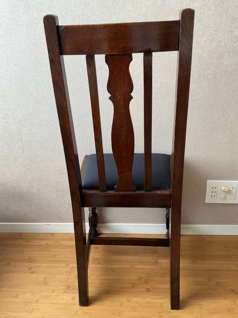 ロイズアンティークス購入　イギリスアンティーク　ダイニングチェア1脚