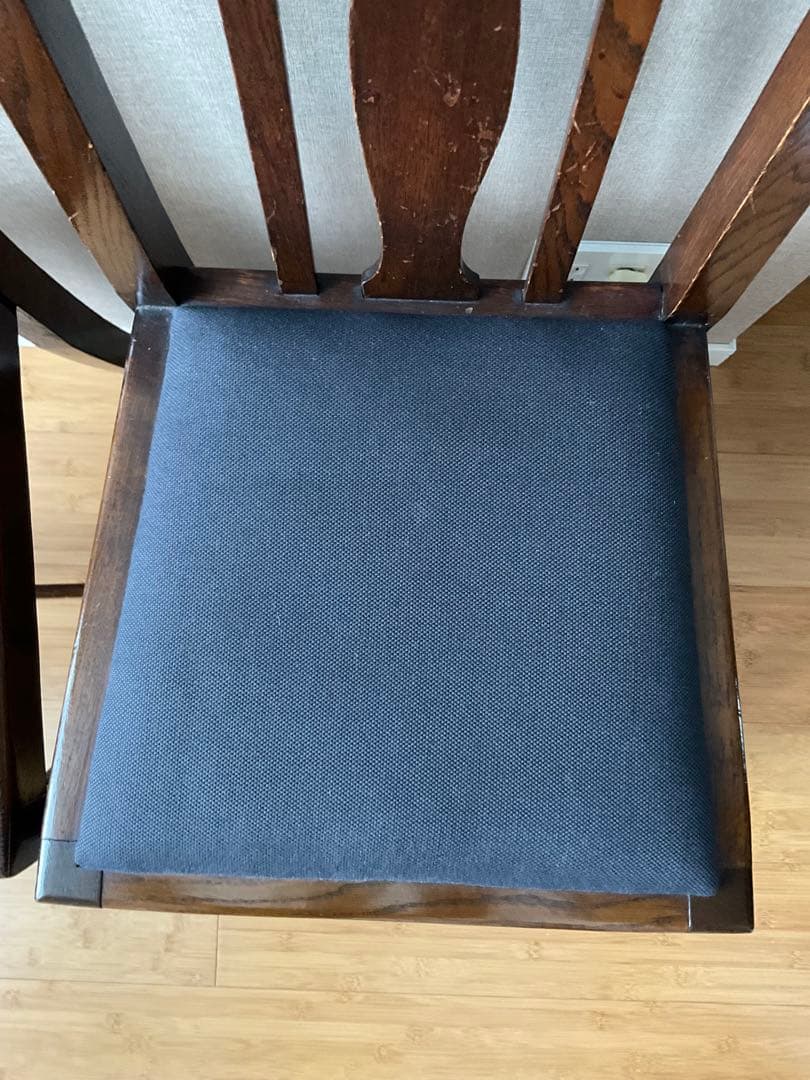 ロイズアンティークス購入　イギリスアンティーク　ダイニングチェア1脚