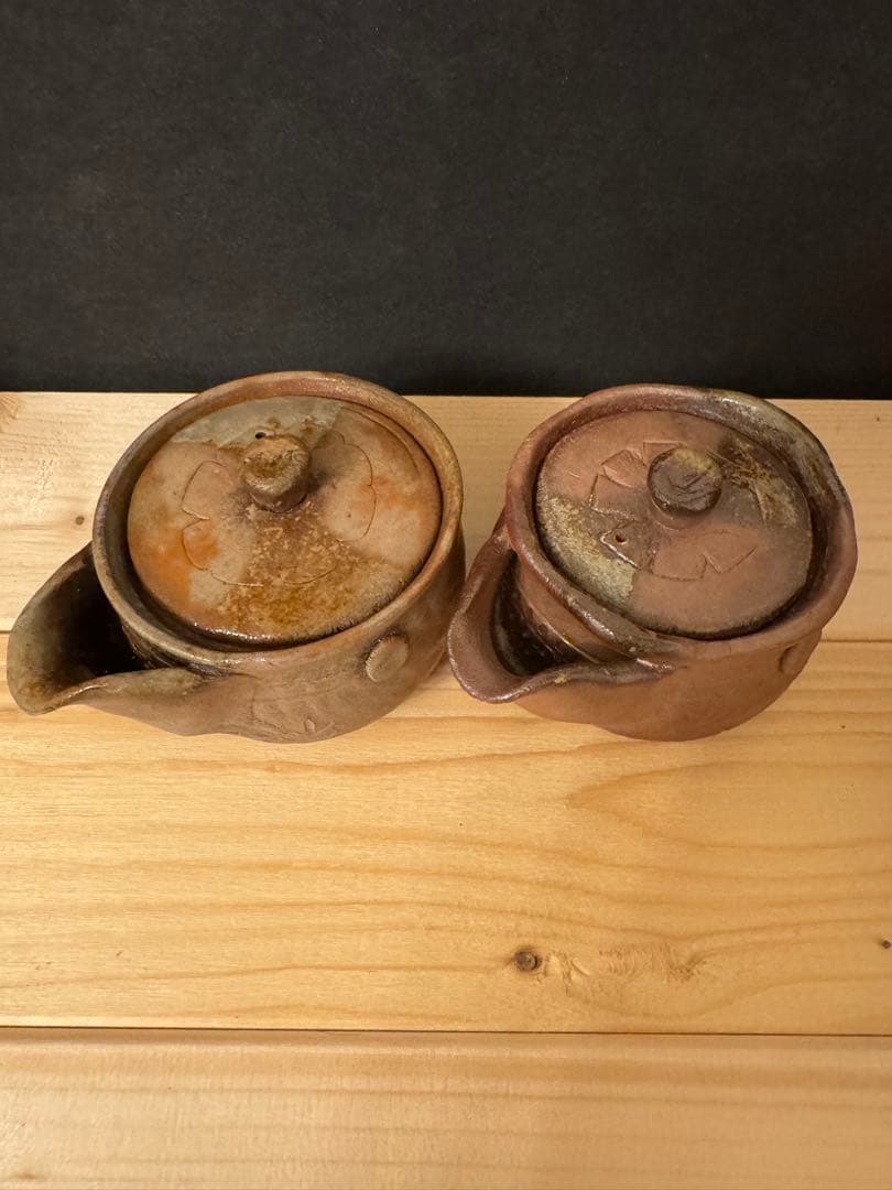 蔵出し品 備前焼 宝瓶 作家造 煎茶道具