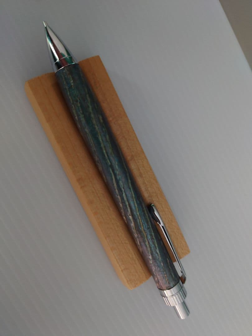栗　シャープペンシル　浮造り　新うるし　変わり漆　拭き漆　加藤金属KATO202