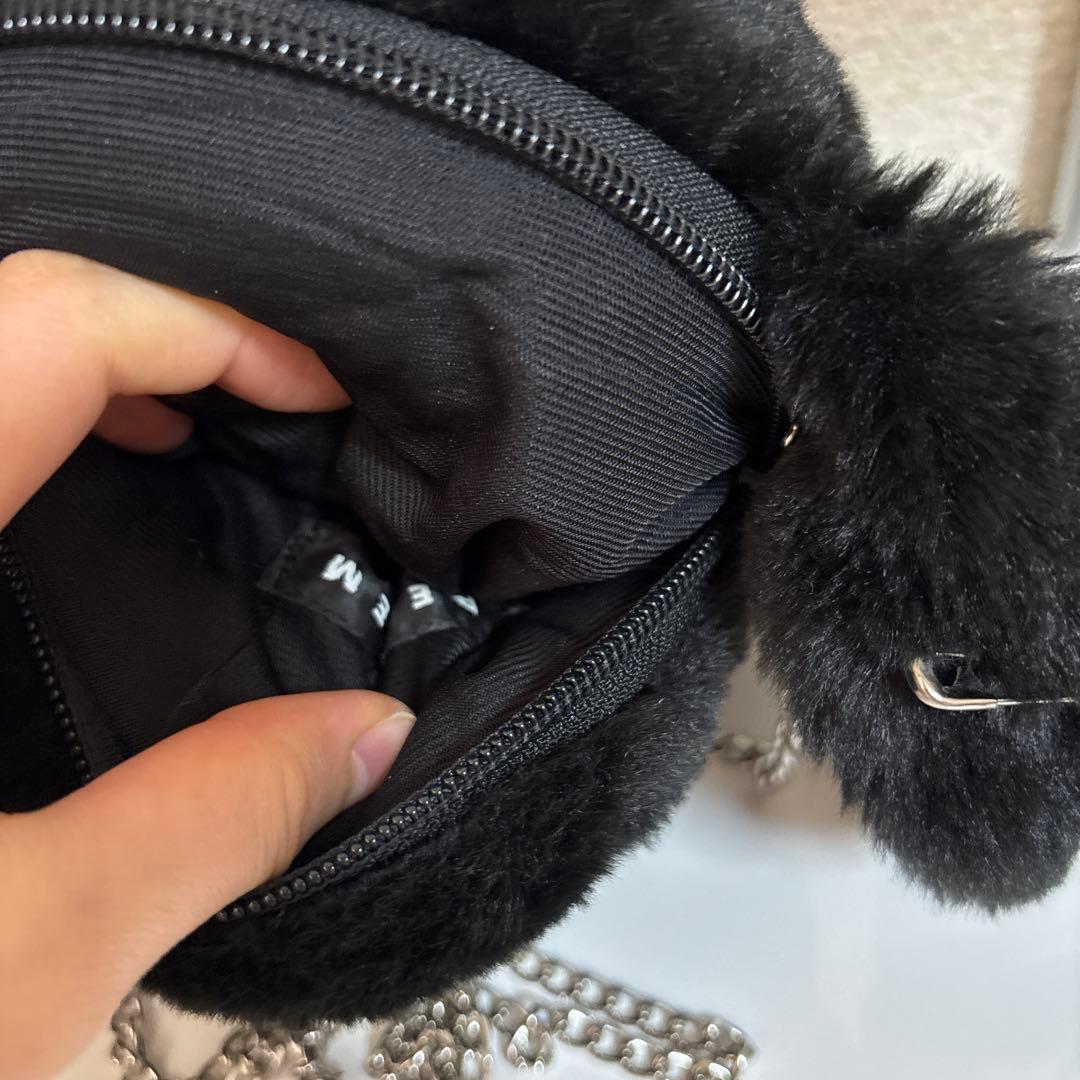 REFLEM　レフレム　うさ耳ぬいぐるみバッグ　ブラック　黒　チョーカー うさぎ