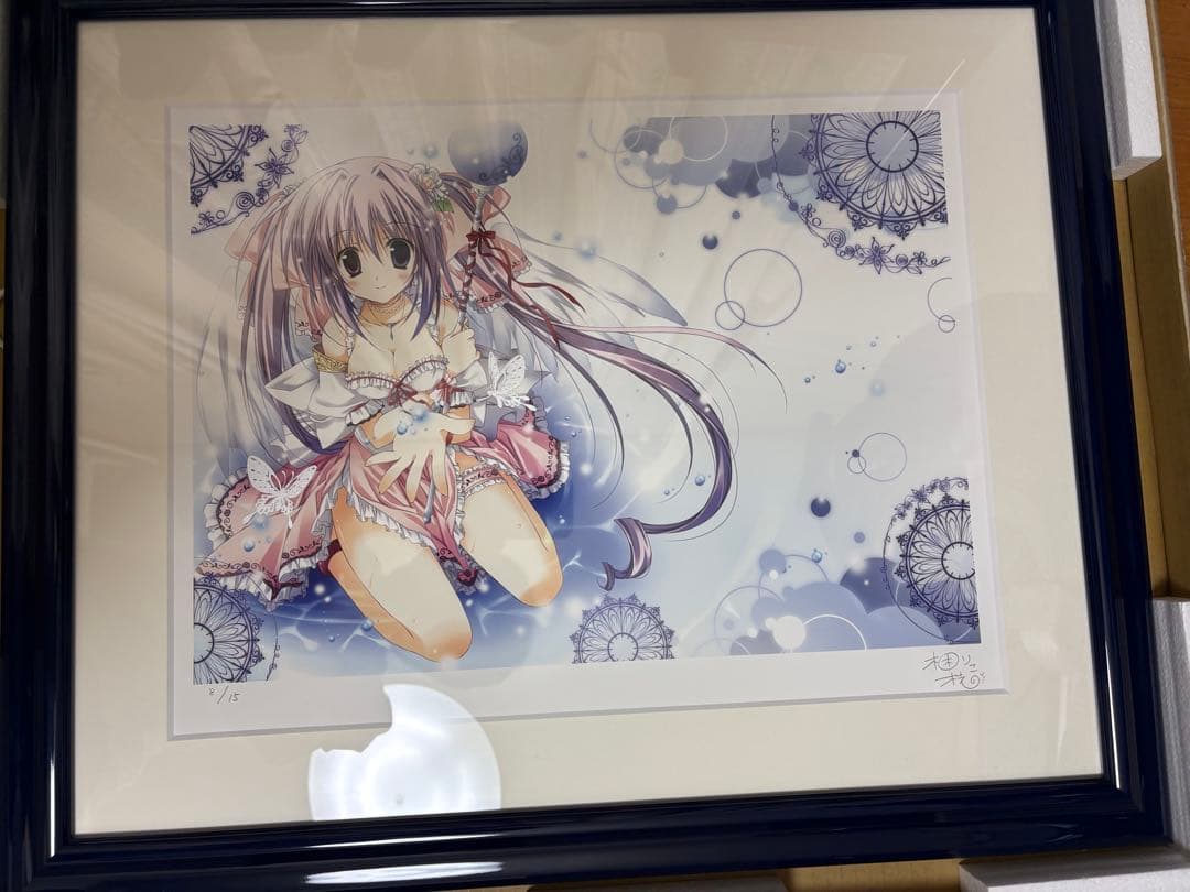 梱枝りこ　先生　アールビバン 版画