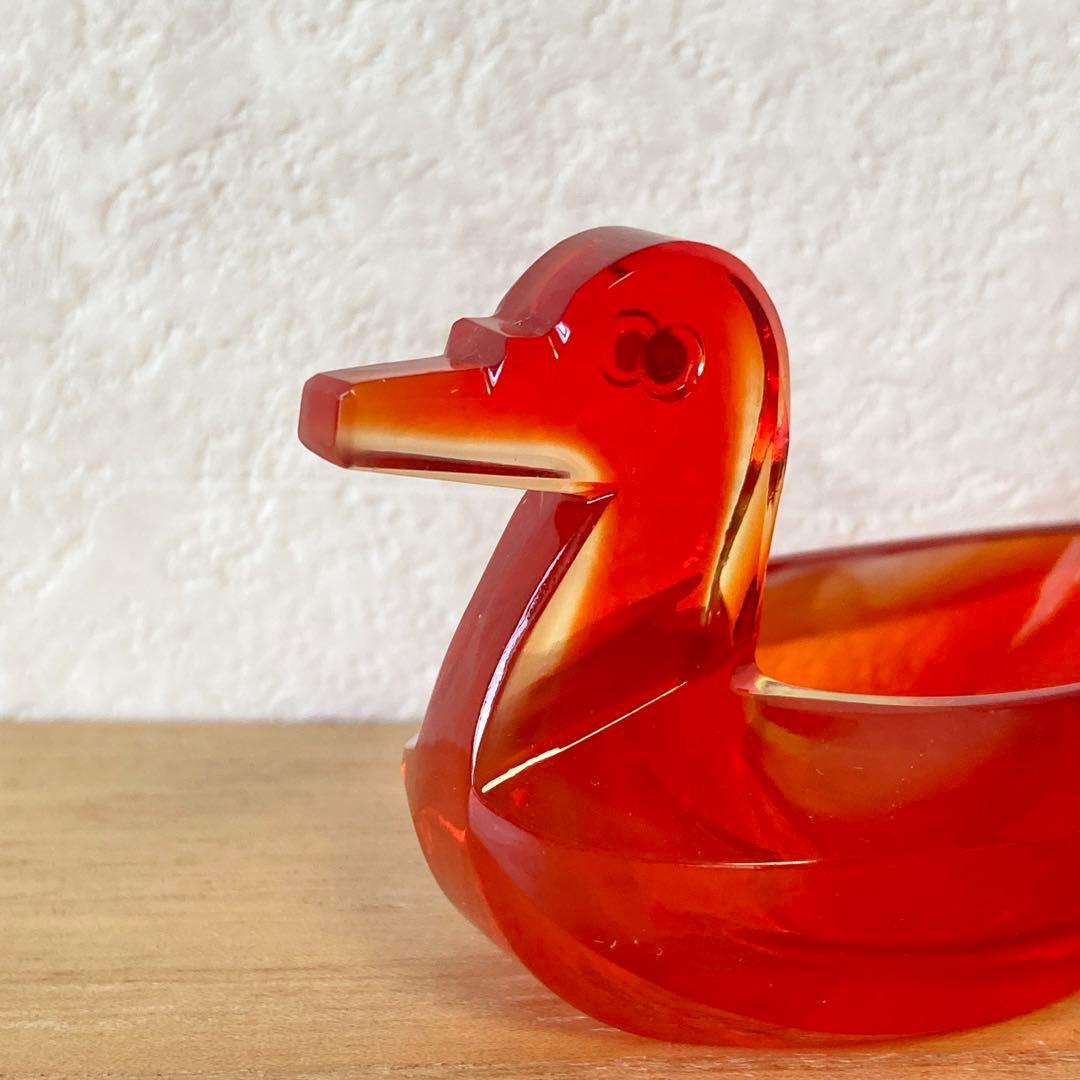 クリスタルガラス　バード　モダン　デザイン　北欧　鳥　ガラス　ヴィンテージ