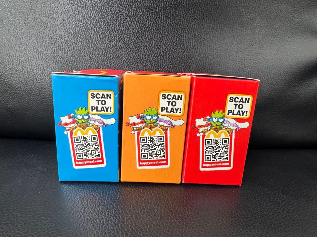 【3個セット】アメリカ　マクドナルドハッピーミール　サンリオ&タートルズコラボ