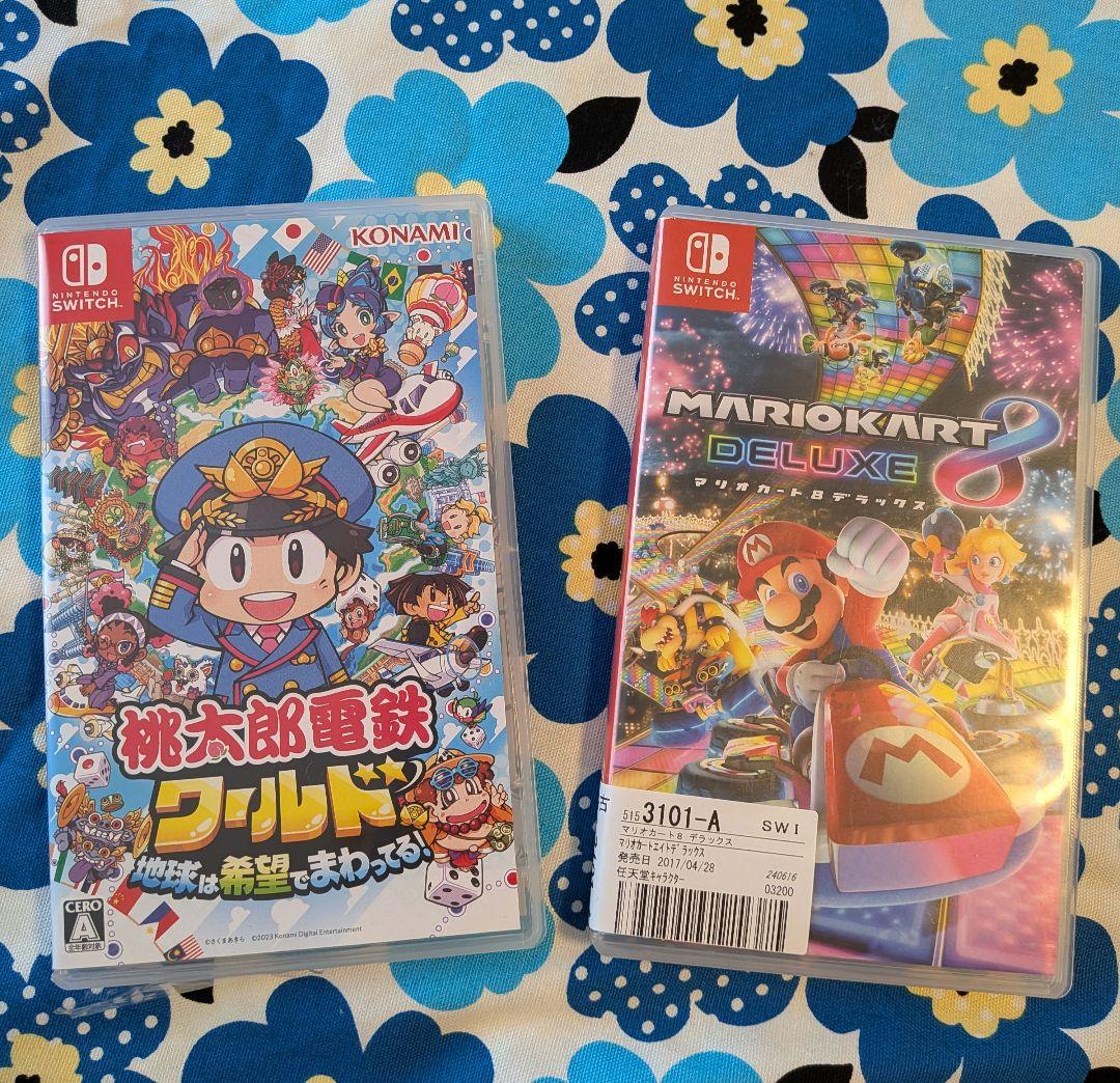 Nintendo Switch 本体 青赤 Joy-Con ゲーム2本付き