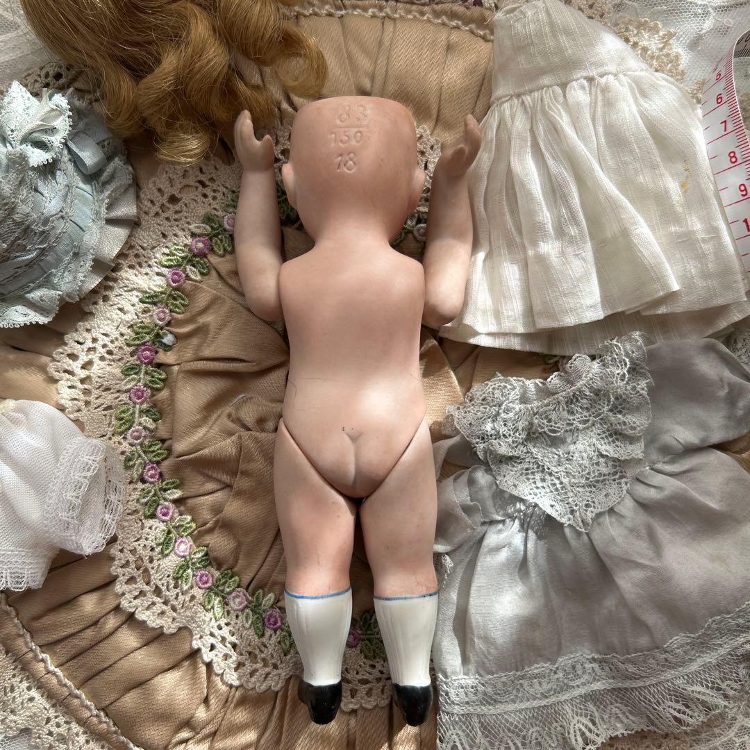 アンティークオールビスクドール 18センチ