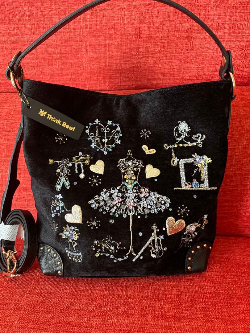 新品！未使用【Think Beet 】刺繍ダンシングプリンセス2wayバッグ