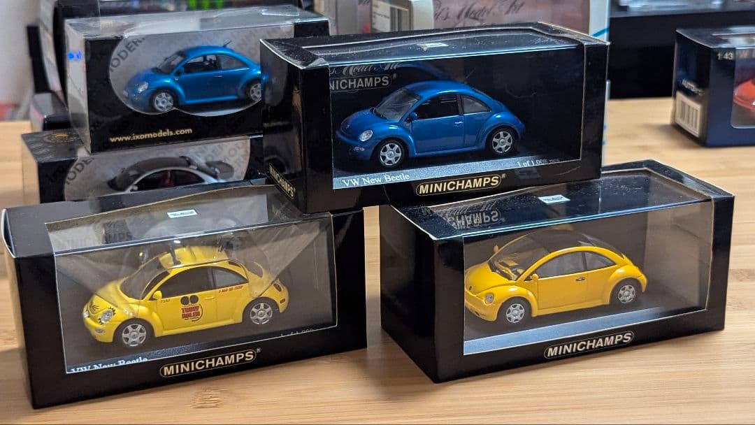 【モデルカー詰め合わせ】1／43スケール　フォルクスワーゲンニュービートル17台