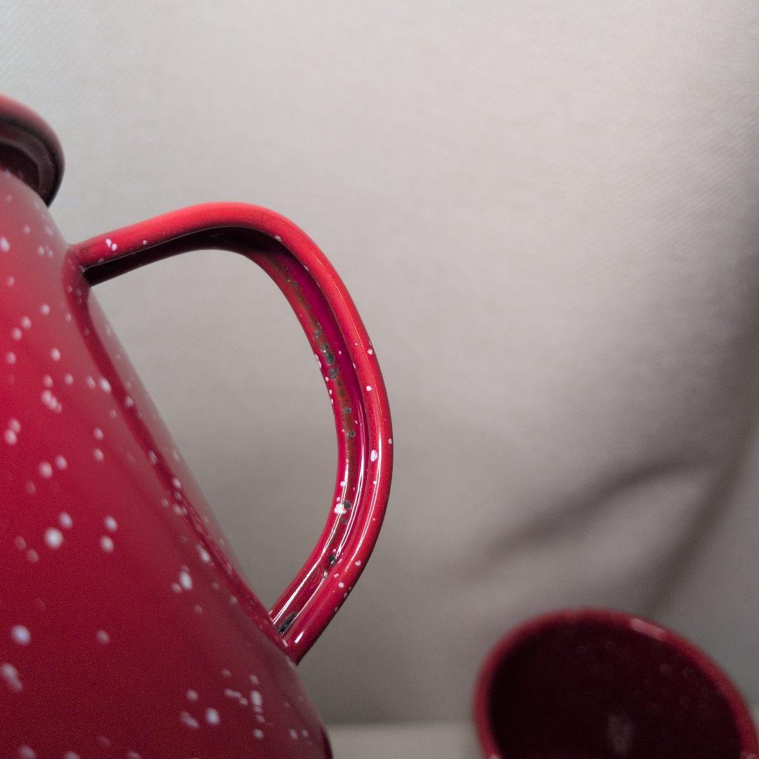 未使用 コールマン Coleman テーブルウェアセット キャンプ用食器 レッド