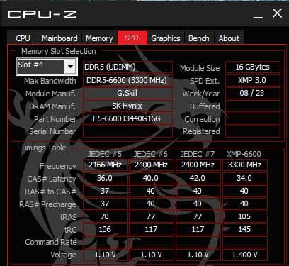動作確認済 G.Skill Trident Z5 6600mhz C34 32G