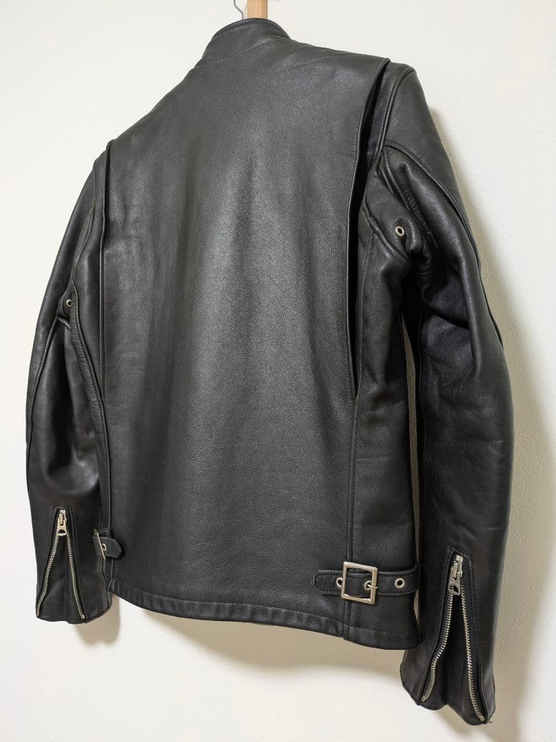 Schoot ショット 新型641 ライナー付 シングルライダースジャケット34