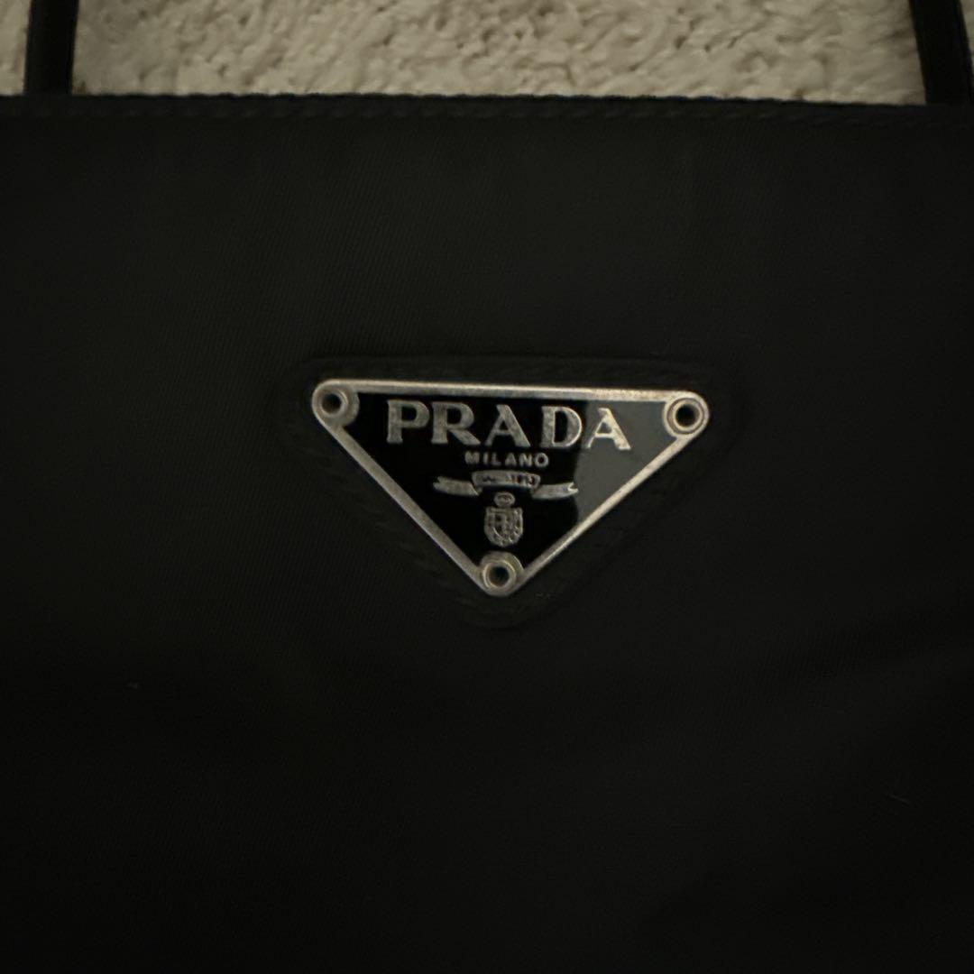 PRADA プラダ 三角ロゴプレート　トートバッグ