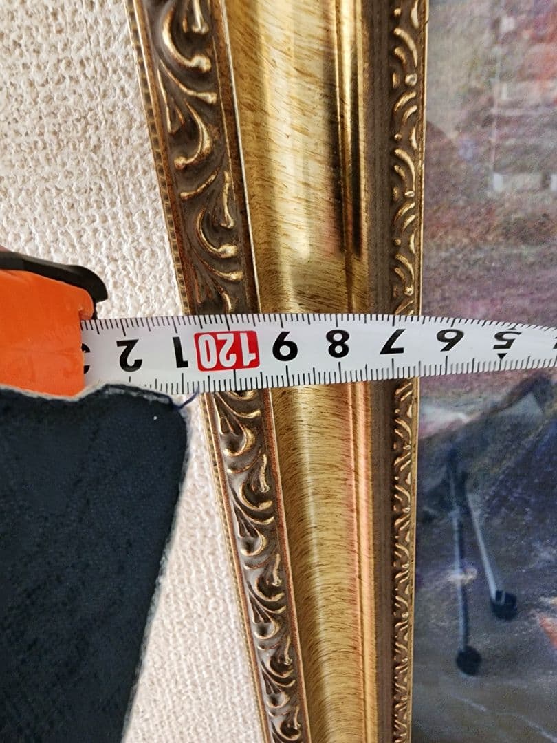 天使の絵画 金色のフレーム付き