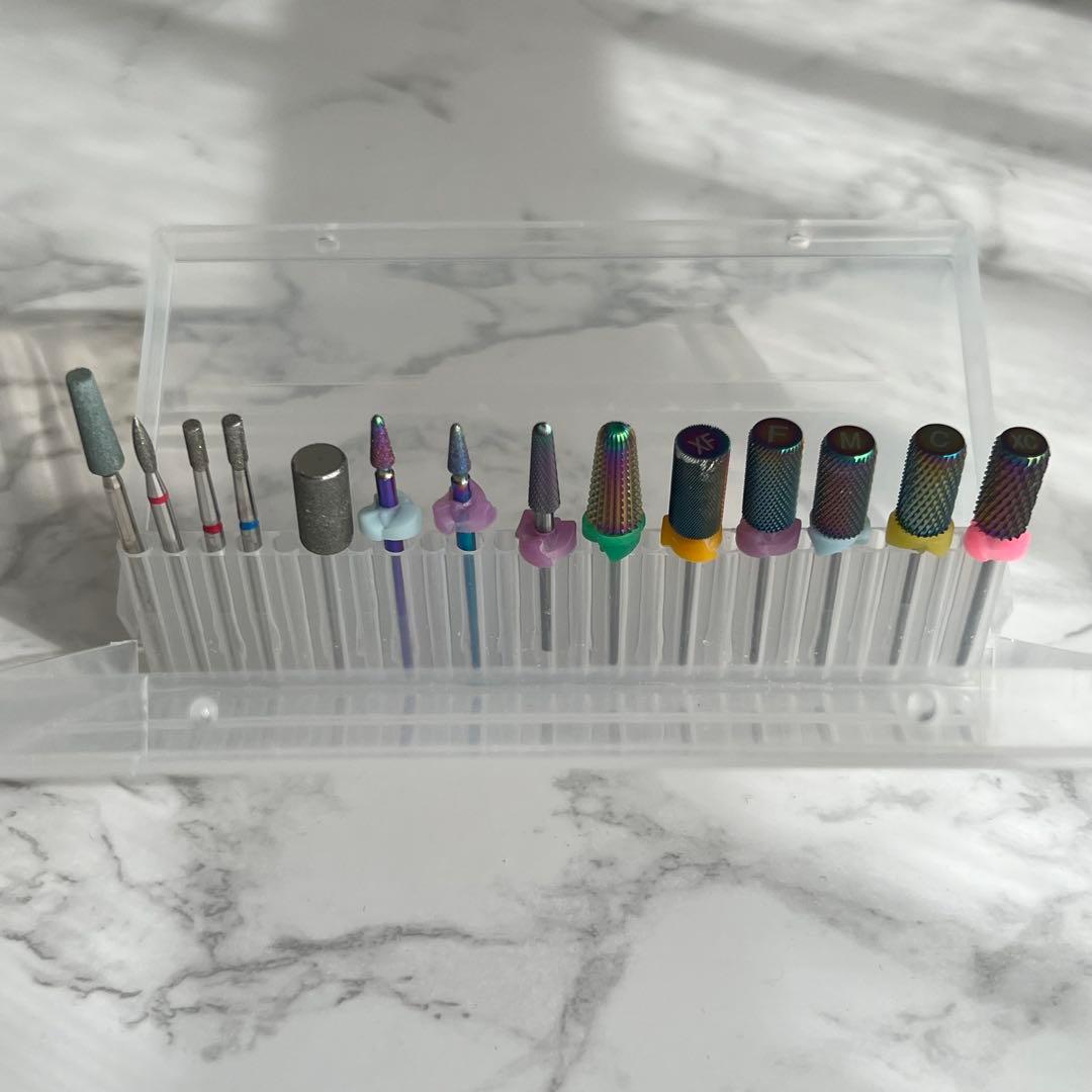 ネイル用ビット 14本セット(ケース付き)