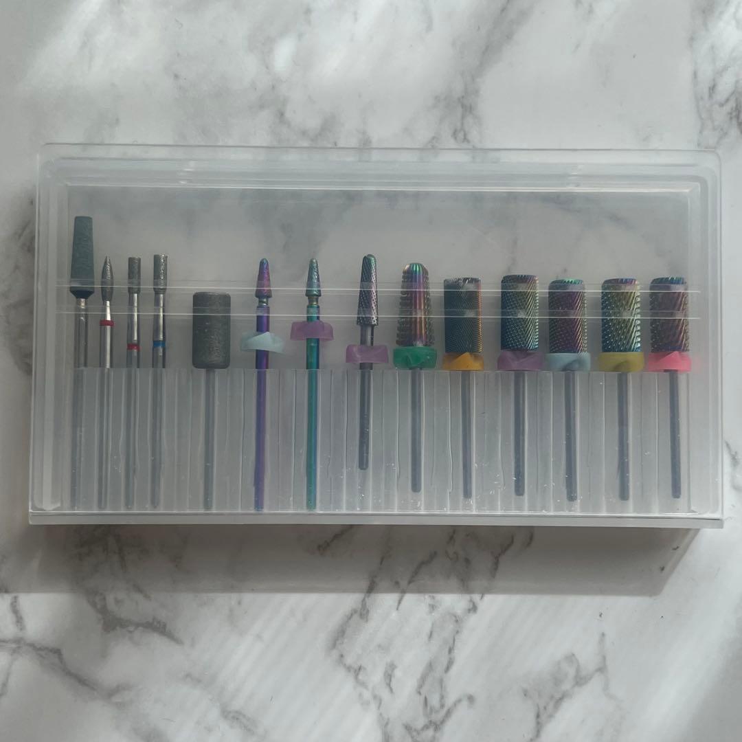 ネイル用ビット 14本セット(ケース付き)