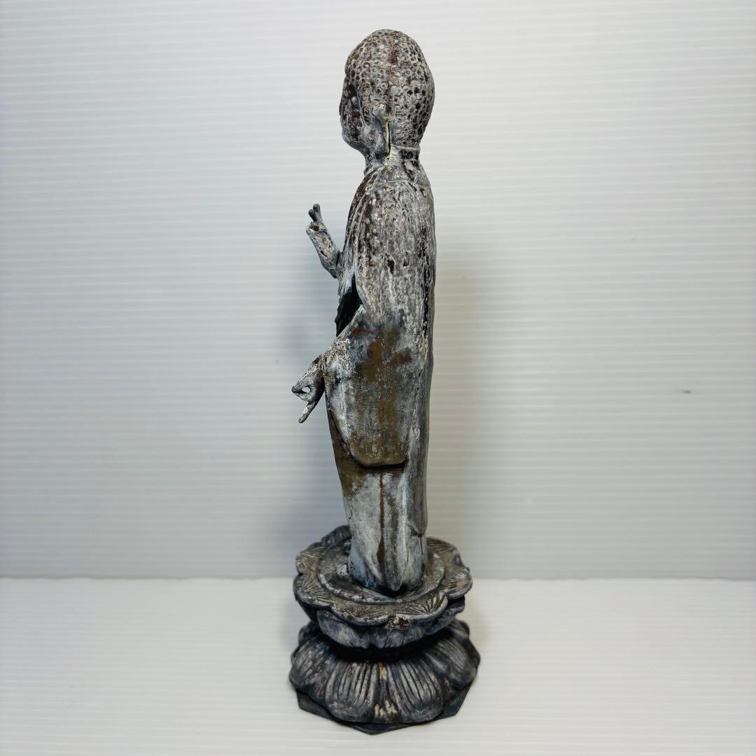 金銅阿弥陀如来立像　仏像　厨子　骨董　アンティーク