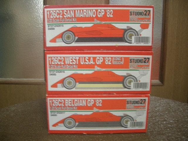 1/20 スタジオ フェラーリ 126C2 3台 メタル製フルディテールキット