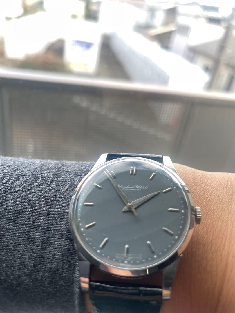 【希少】IWC 腕時計vintage 筆記体ロゴCal89メンズドレスウォッチ