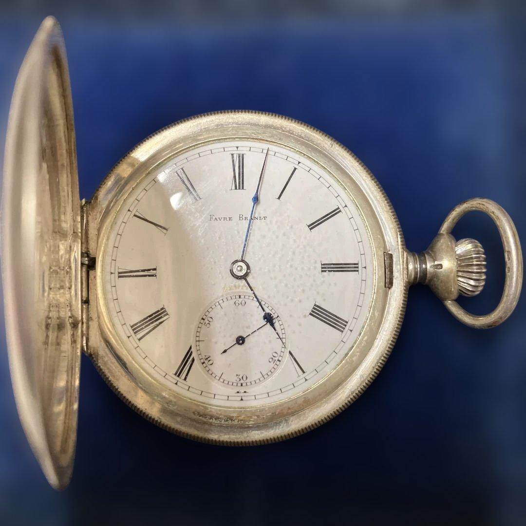 EF798 ブルブラント ゼニス 銀無垢 懐中時計【1】