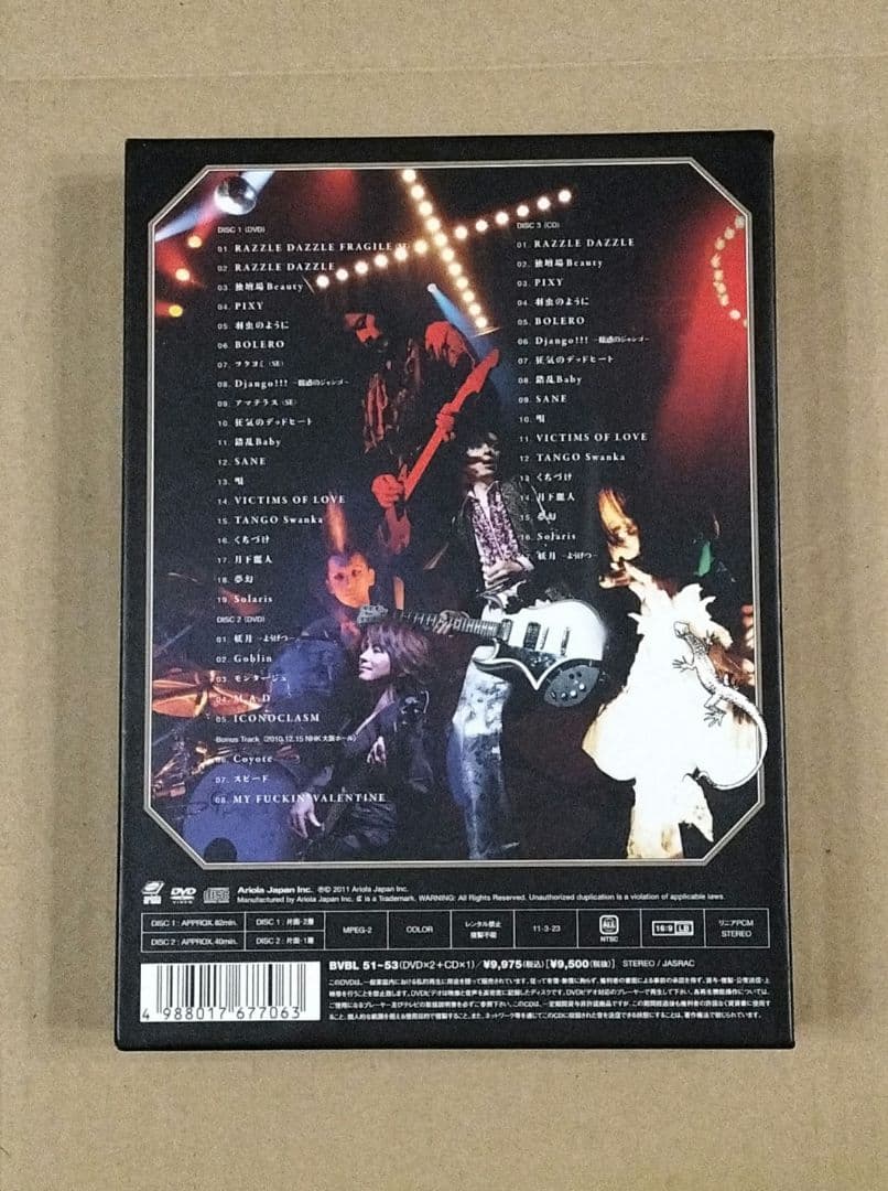 初回限定盤 BUCK-TICK TOUR 2010 RAZZLE DAZZLE