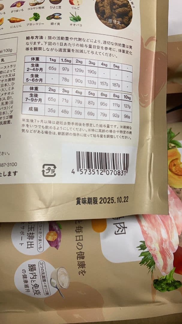 犬猫生活　未開封キャットフード750g✕４