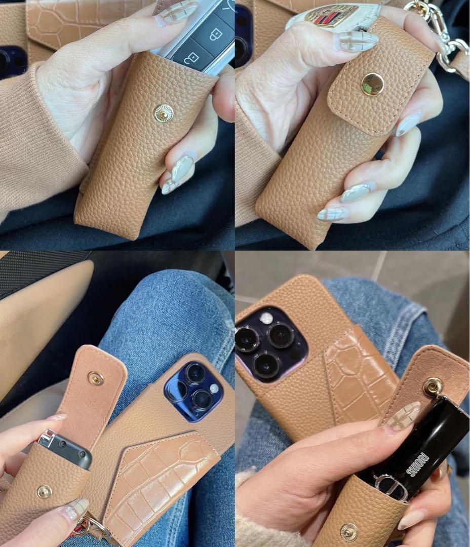 【新品未使用】鈴木亜美さんコラボ　iPhone14proケース３点セット