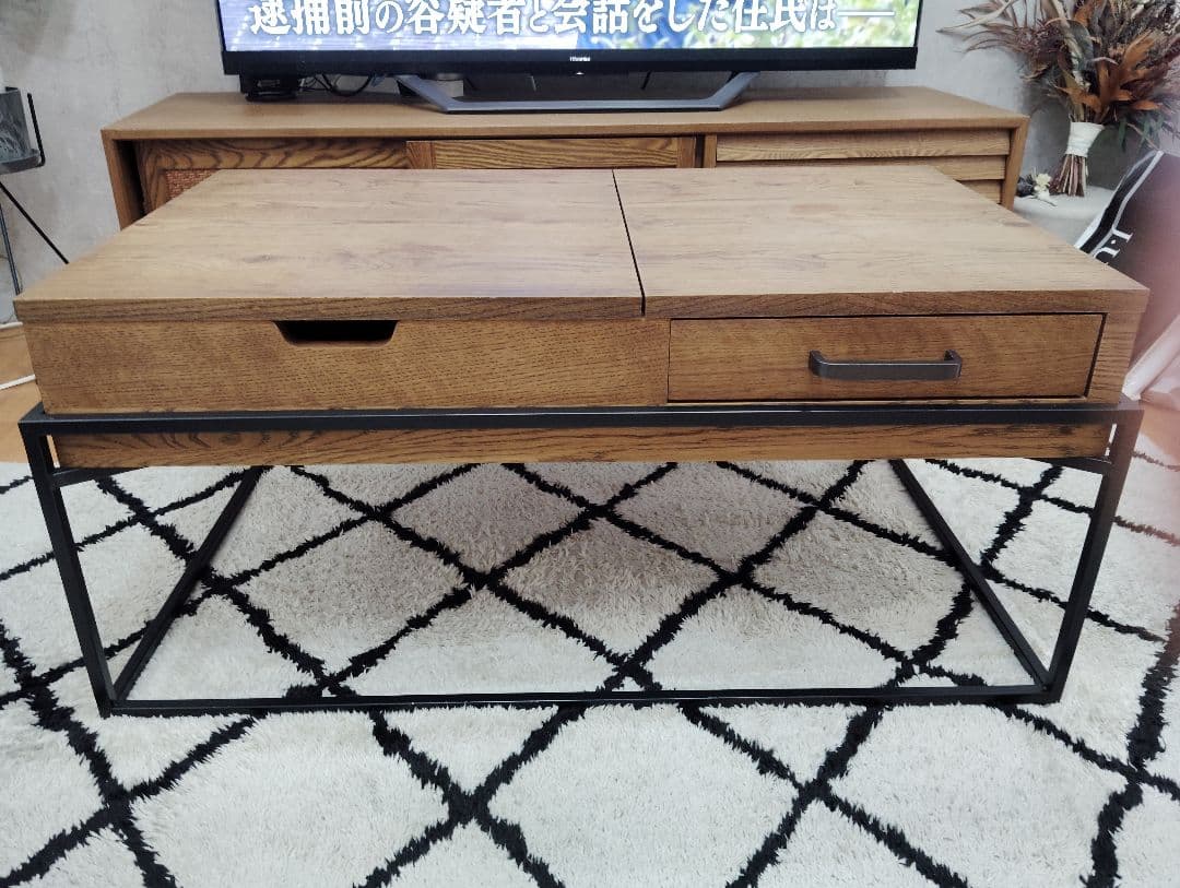 CRASHGATE　クラッシュゲート　ロージー リビングテーブル オーク